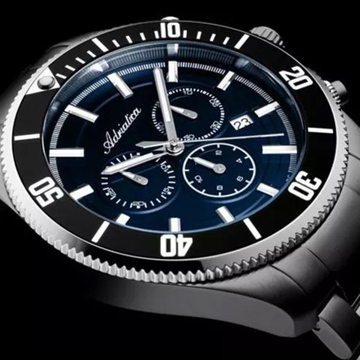 Men Quartz Blue Dial Chronograph Stainless Steel Watch A1139.S115CHN