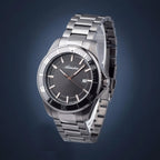Premiere Men Quartz Black Dial Analog Stainless Steel Watch A1139.S1R6Q