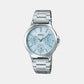 Enticer Women Quartz Blue Dial Analog Stainless Steel Watch A1147