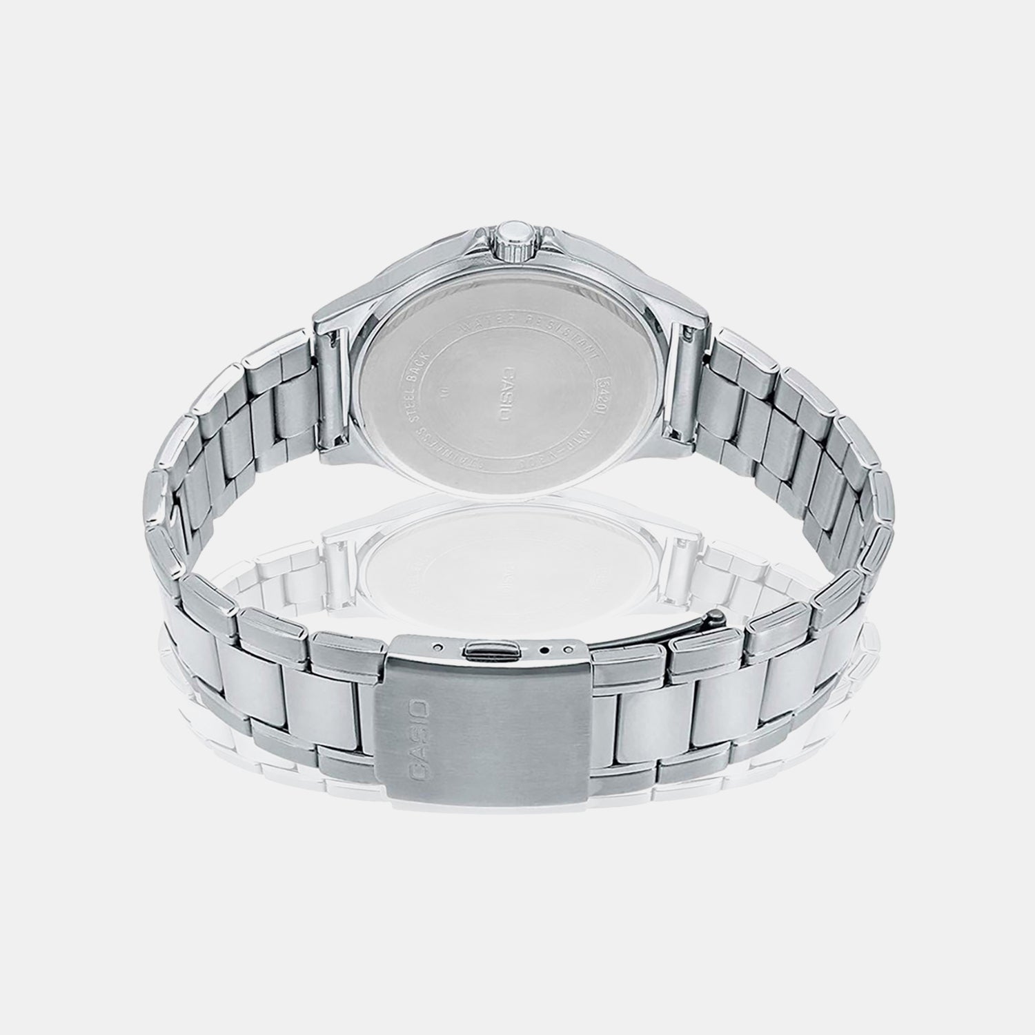 Enticer Men Quartz White Dial Multi-Function Stainless Steel Watch A1174