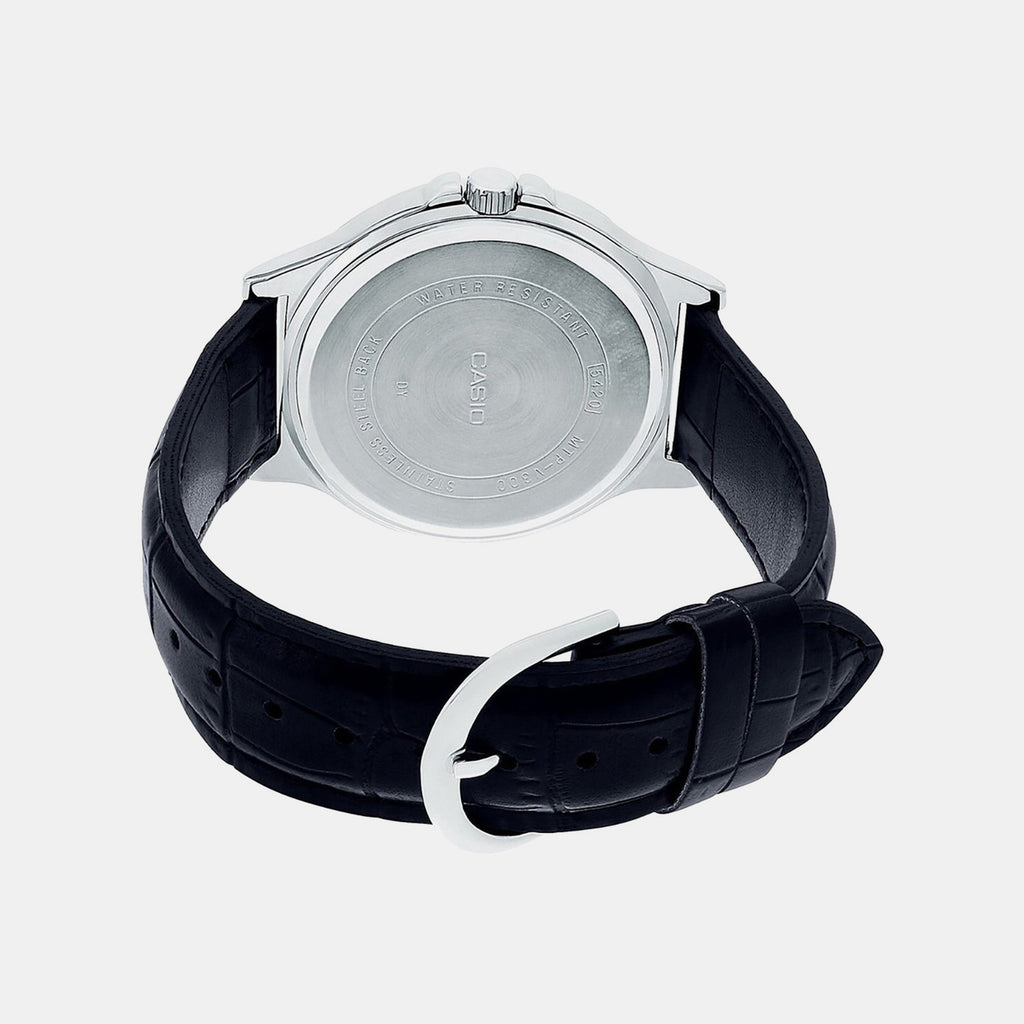 Enticer Men Quartz Black Dial Multi-Function Leather Watch A1176