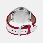 Enticer Men Quartz Silver Dial Chronograph Leather Watch A1182