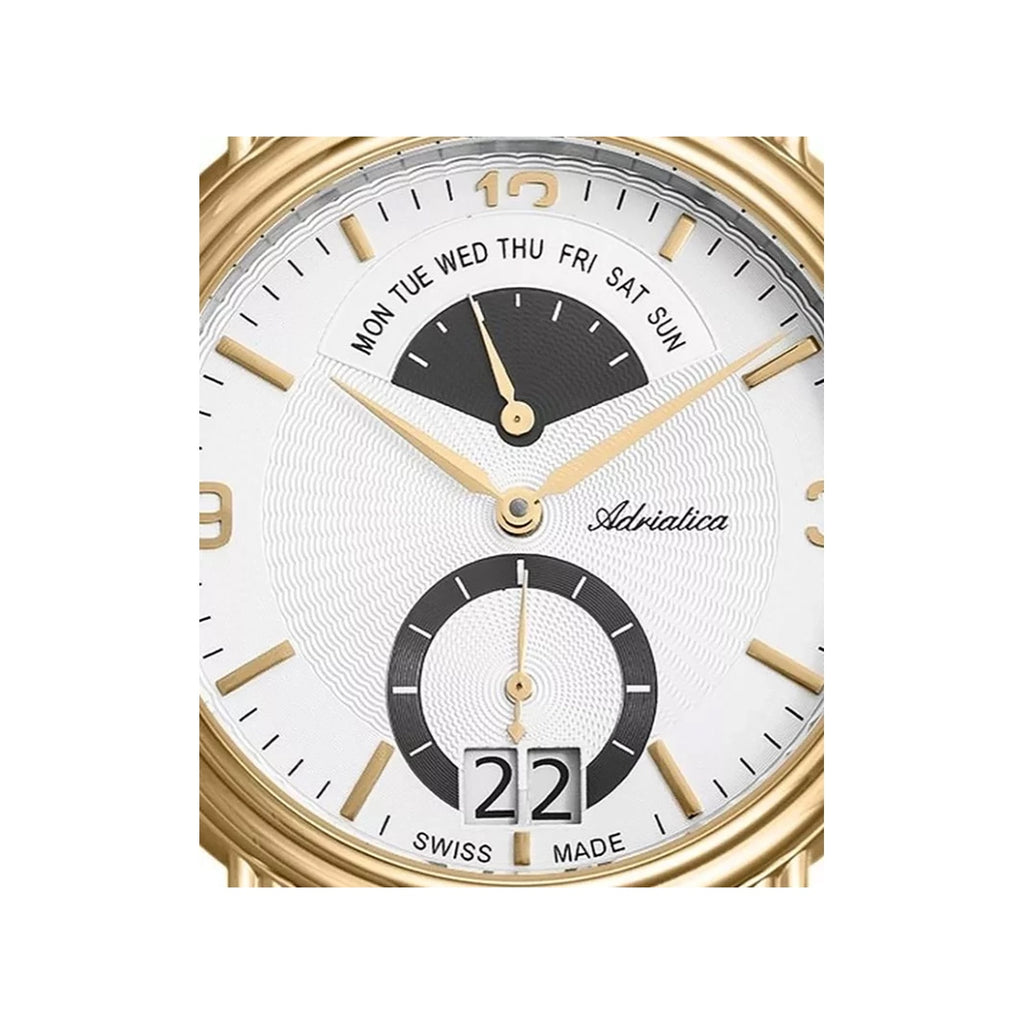 Portofino Men Quartz Silver Dial Analog Leather Watch A1194.1253QF