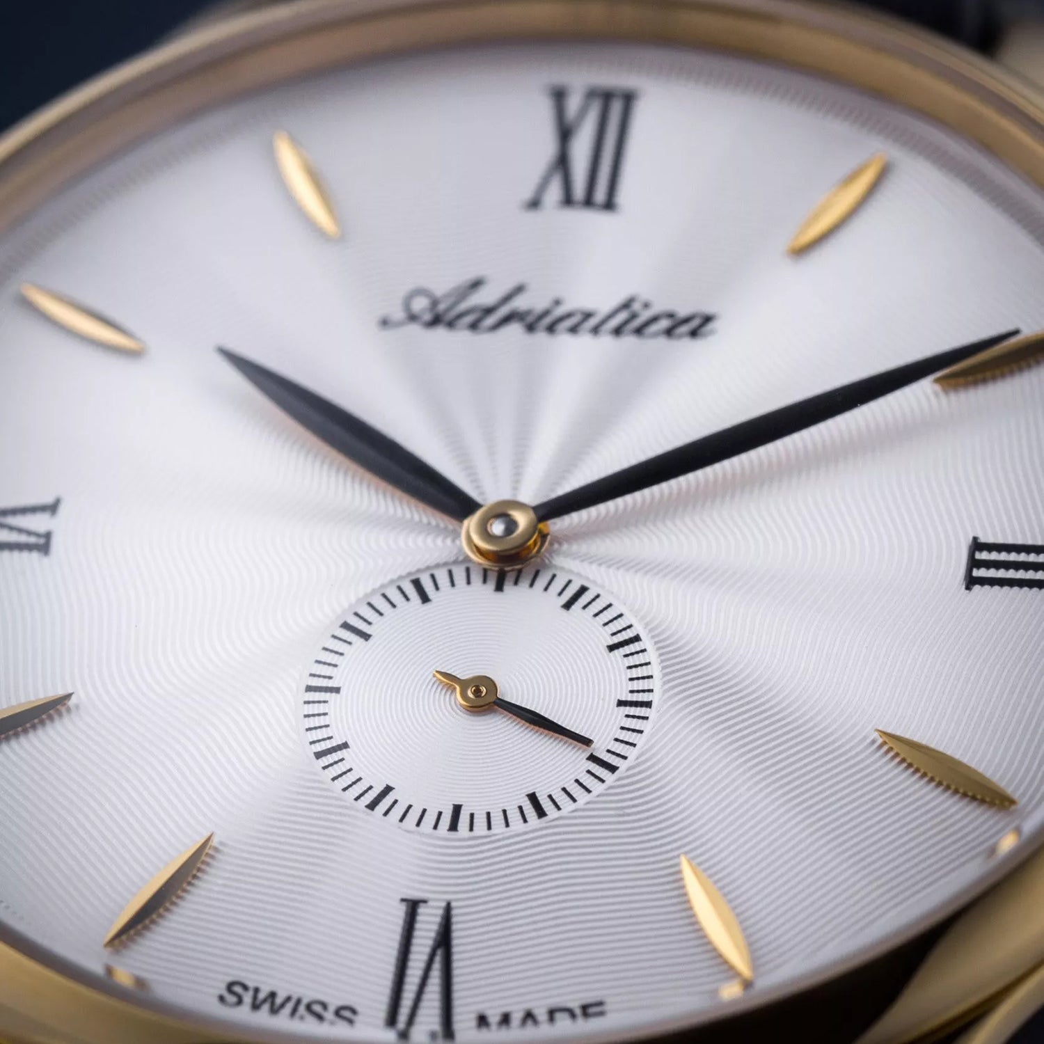 Pairs Men Quartz Silver Dial Analog Leather Watch A1230.1263QXL