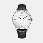 Adriatica Men Quartz Silver Dial Analog Leather Watch A1230.5263QXL-1