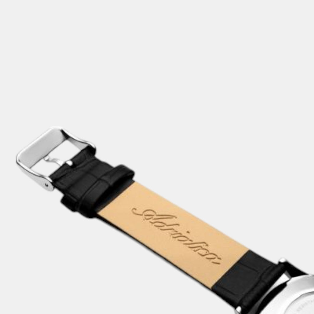 Adriatica Men Quartz Silver Dial Analog Leather Watch A1230.5263QXL-3