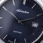 Men Quartz Blue Dial Analog Stainless Steel Watch A1236.5115Q