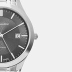 Men Quartz Grey Dial Analog Stainless Steel Watch A1236.5116Q