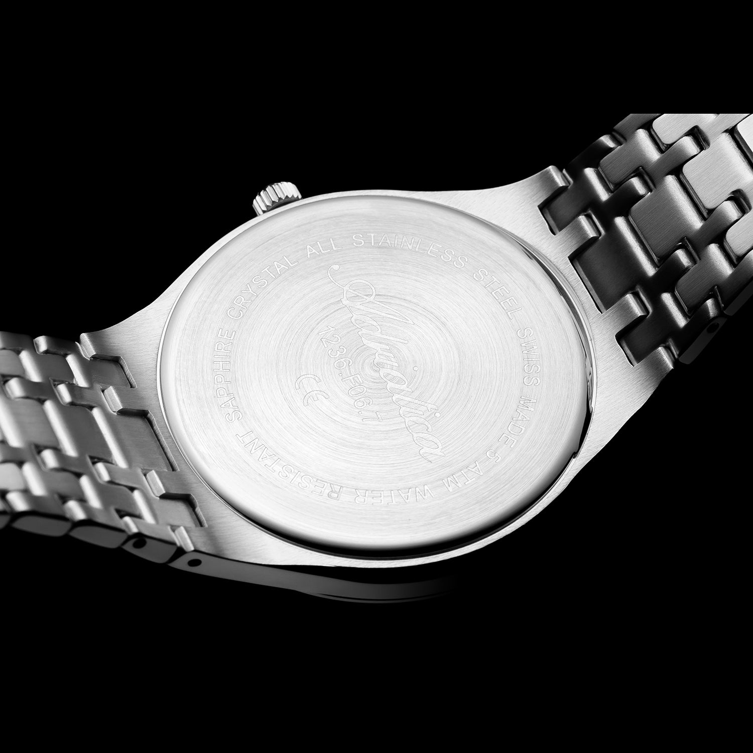 Men Quartz Silver Dial Analog Stainless Steel Watch A1236.5123Q