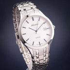 Men Quartz Silver Dial Analog Stainless Steel Watch A1236.51B3Q