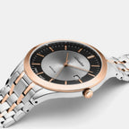 Men Quartz Grey Dial Analog Stainless Steel Watch A1236.R117Q
