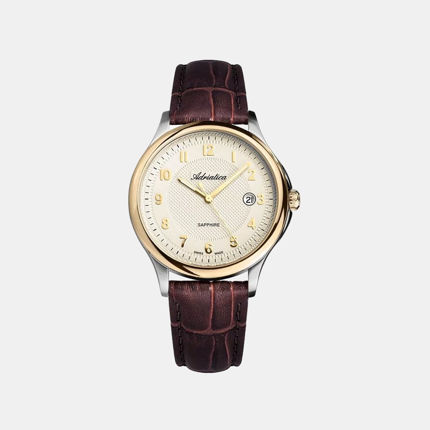 Premiere Men Quartz Champagne Dial Analog Leather Watch A1272.2221Q