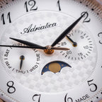 Moonphase For Him Men Quartz Silver Dial Analog Mesh Watch A1274.R123QF