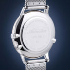 Moonphase For Him Men Quartz Silver Dial Analog Mesh Watch A1274.R123QF