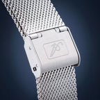 Moonphase For Him Men Quartz Silver Dial Analog Mesh Watch A1274.R123QF