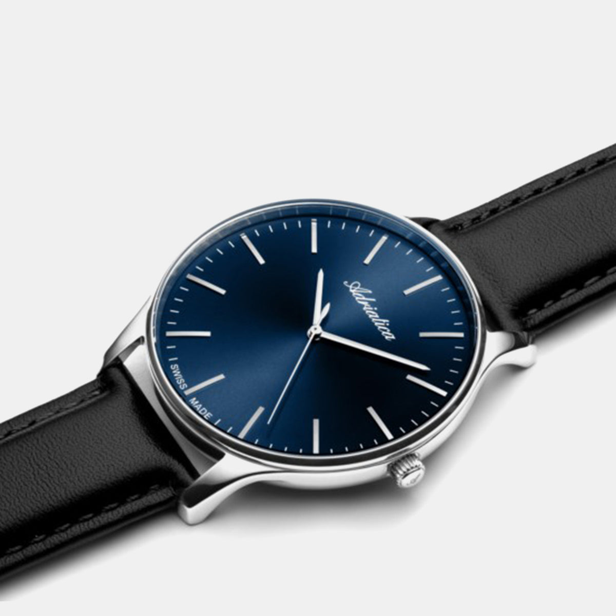 Premiere Men Quartz Blue Dial Analog Leather Watch A1286.5215Q