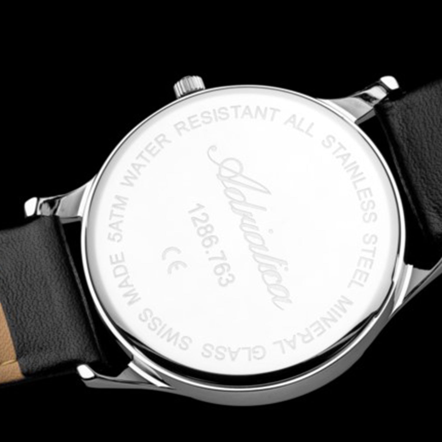 Premiere Men Quartz Blue Dial Analog Leather Watch A1286.5215Q
