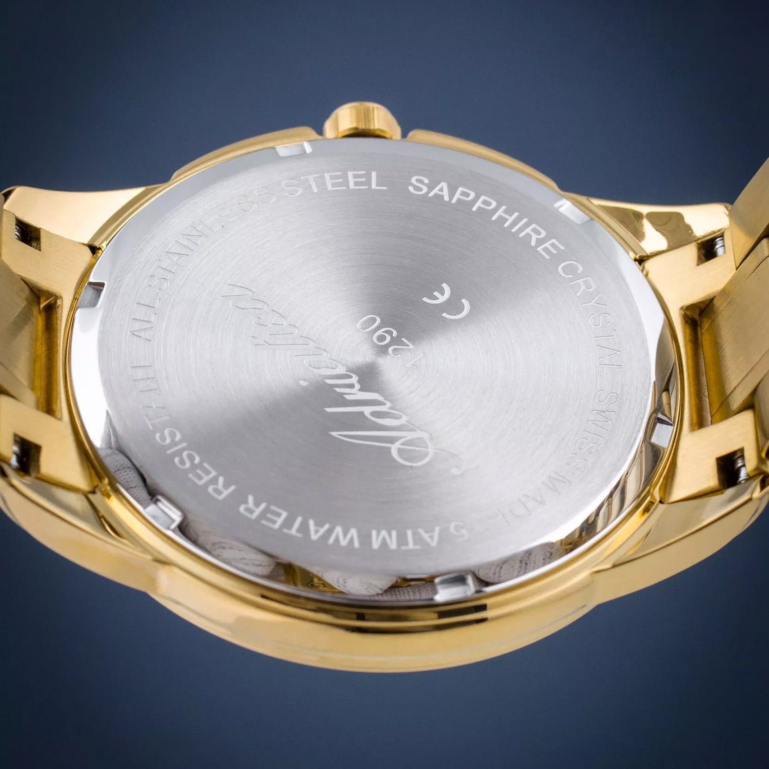 Pairs Men Quartz champagne Dial Analog Stainless Steel Watch A1290.1161Q