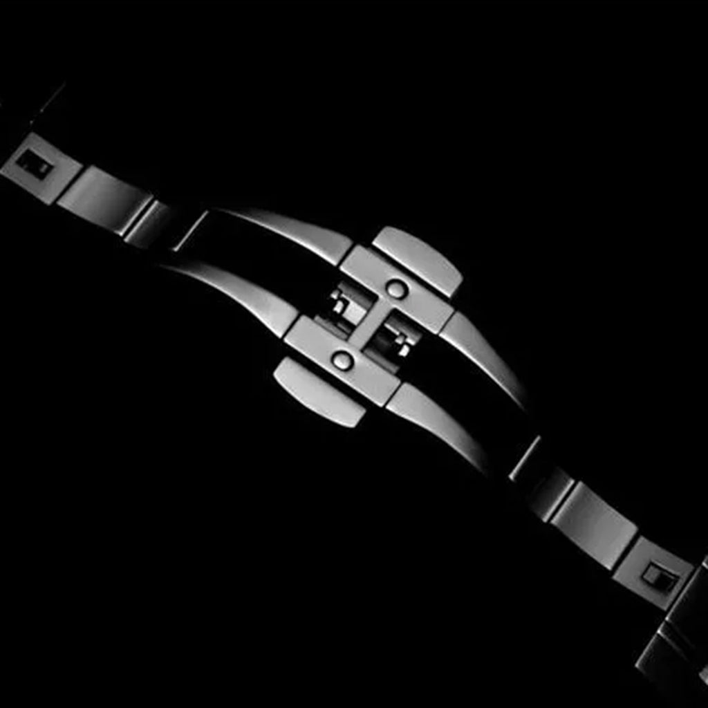 Pairs Men Quartz Black Dial Analog Stainless Steel Watch A1290.S1R6Q