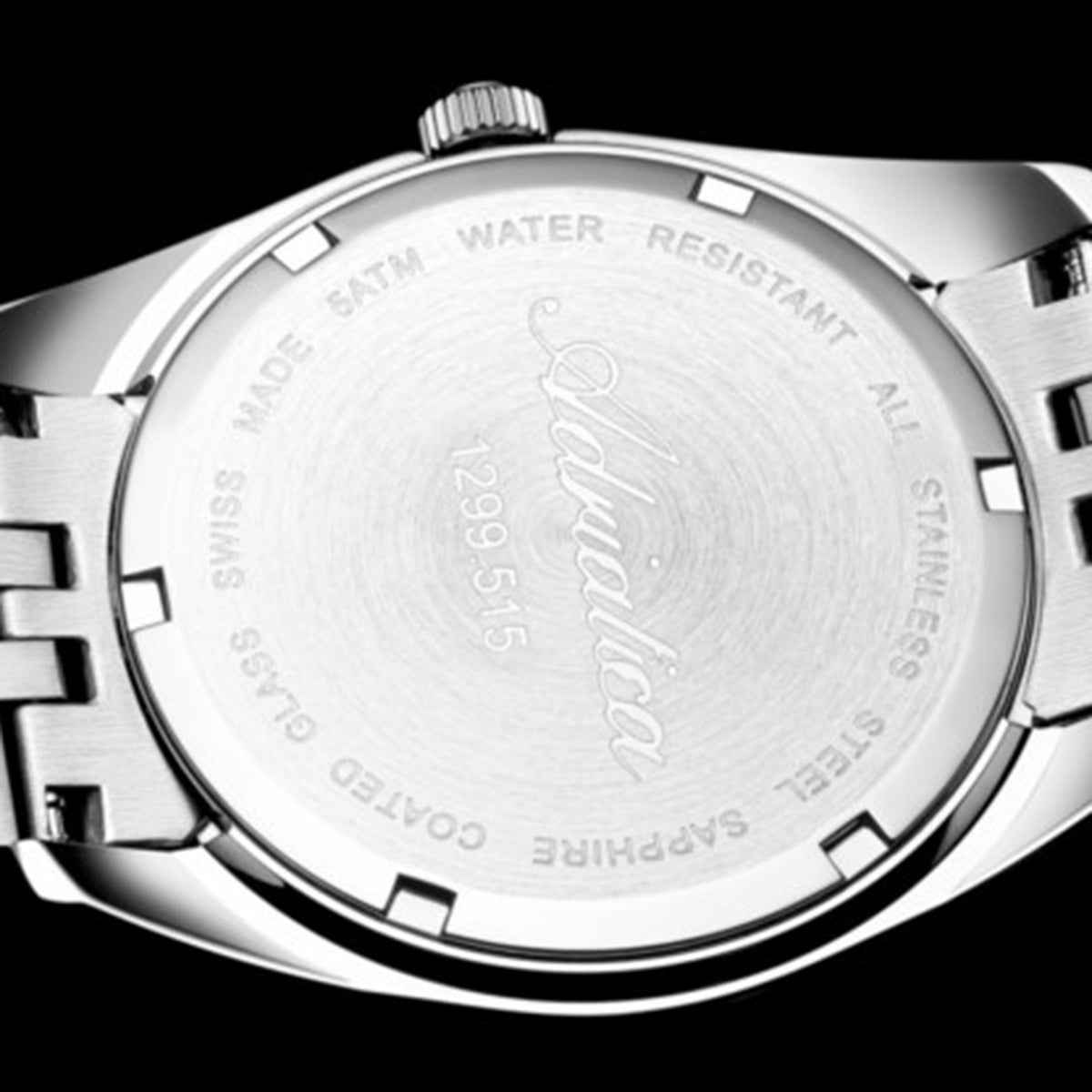 Premiere Men Quartz Black Dial Analog Stainless Steel Watch A1299.5114Q