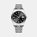 Men Quartz Black Dial Analog Stainless Steel Watch A1299.5114Q