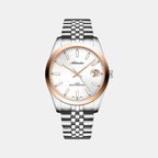 Men Quartz Rose Gold Dial Analog Stainless Steel Watch A1299.R113Q