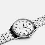Men Quartz Silver Dial Analog Stainless Steel Watch A1300.5123Q