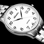 Men Quartz Silver Dial Analog Stainless Steel Watch A1300.5123Q