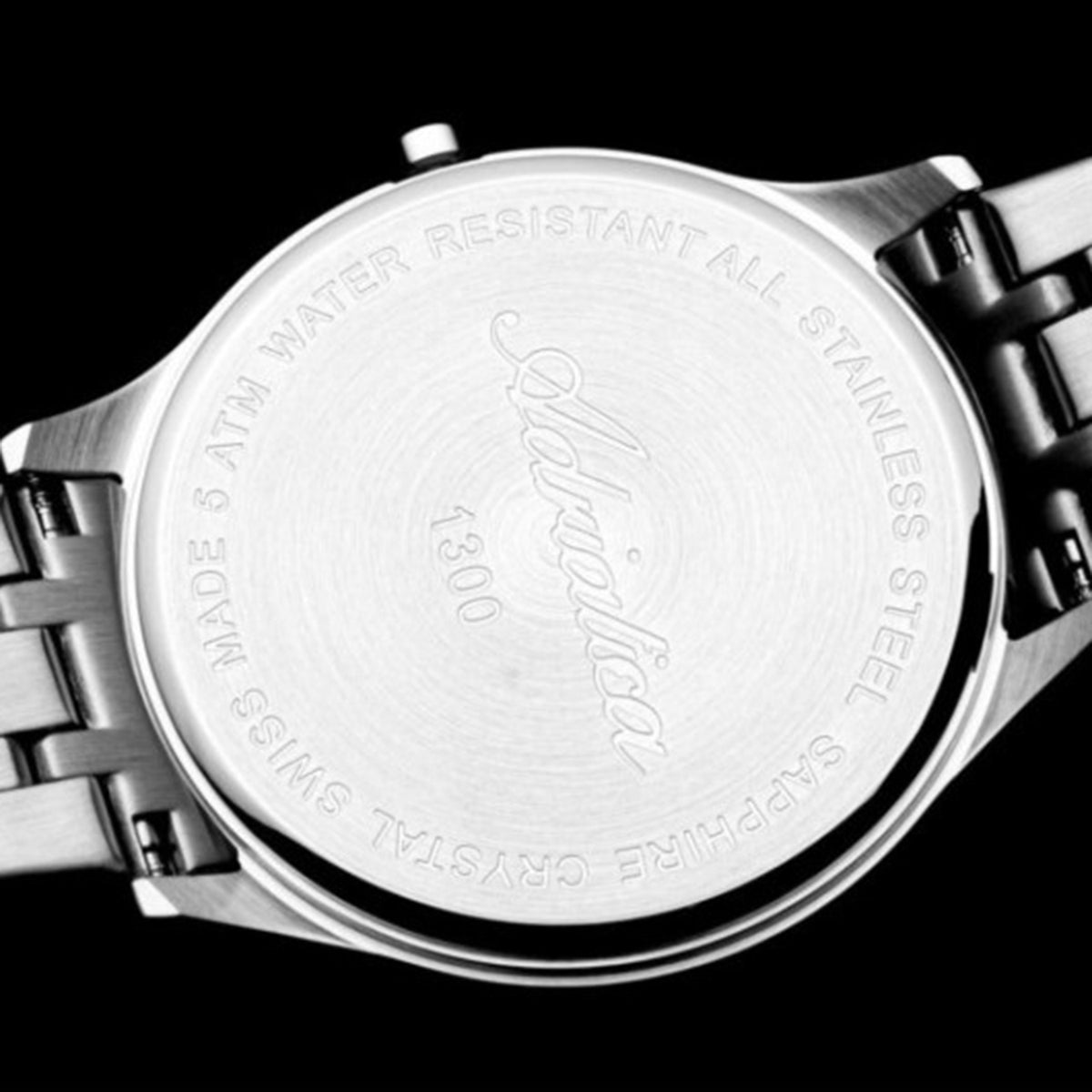 Men Quartz White Dial Analog Stainless Steel Watch A1300.5123Q