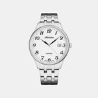 Men Quartz Silver Dial Analog Stainless Steel Watch A1300.5123Q