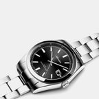 Men Quartz Black Dial Analog Stainless Steel Watch A1302.5114Q