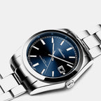 Classic Men Quartz Blue Dial Analog Stainless Steel Watch A1302.5115Q