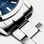 Classic Men Quartz Blue Dial Analog Stainless Steel Watch A1302.5115Q