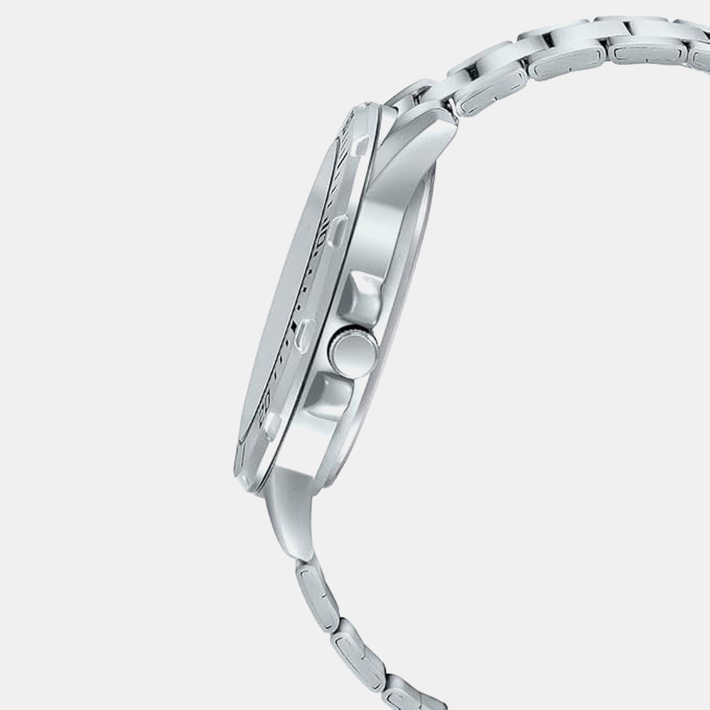 Enticer Men Quartz Blue Dial Analog Stainless Steel Watch A1364