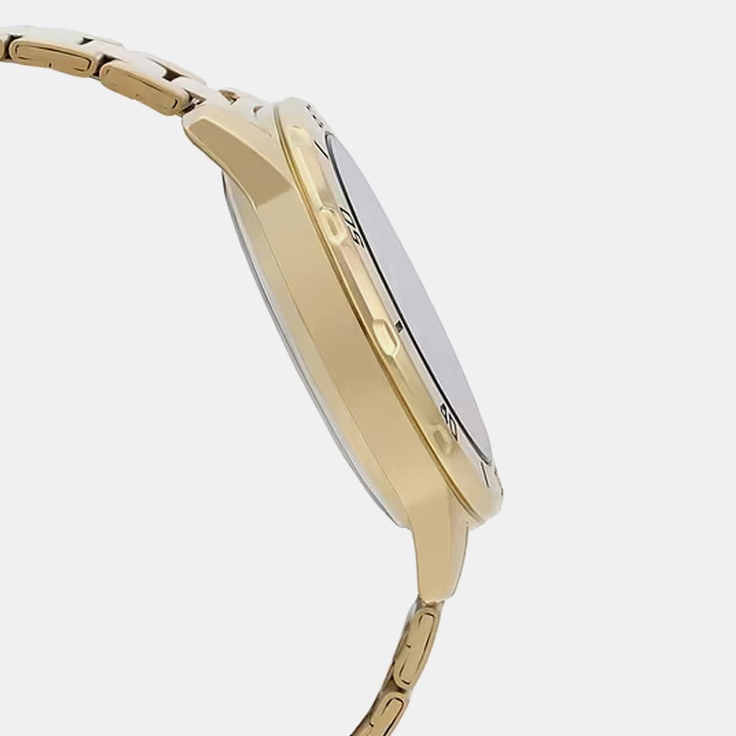 Enticer Men Quartz Black Dial Analog Stainless Steel Watch A1367