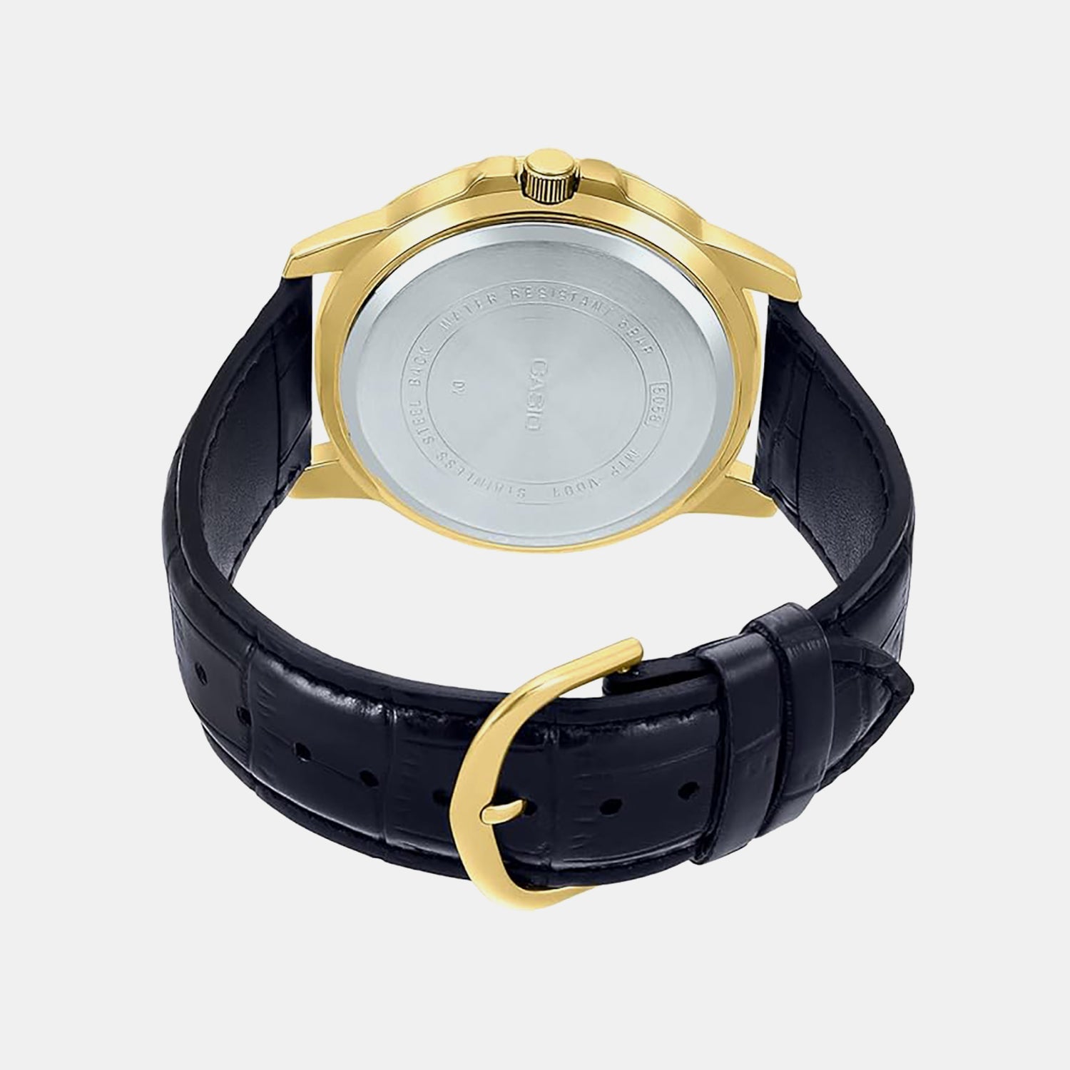 Enticer Men Quartz Black Dial Analog Leather Watch A1369