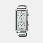 Enticer Women Quartz White Dial Analog Stainless Steel Watch A1393