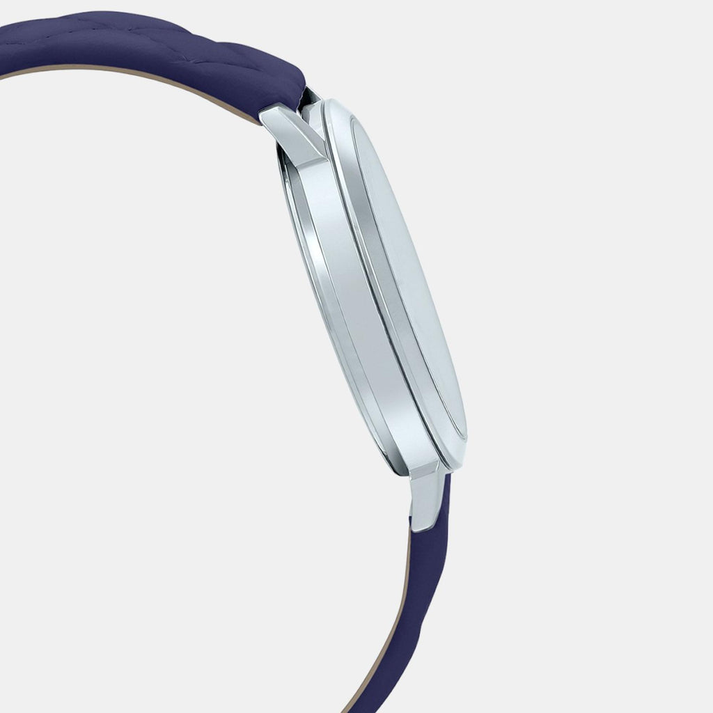 Enticer Women Quartz Silver Dial Analog Leather Watch A1482