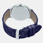 Enticer Women Quartz Silver Dial Analog Leather Watch A1482