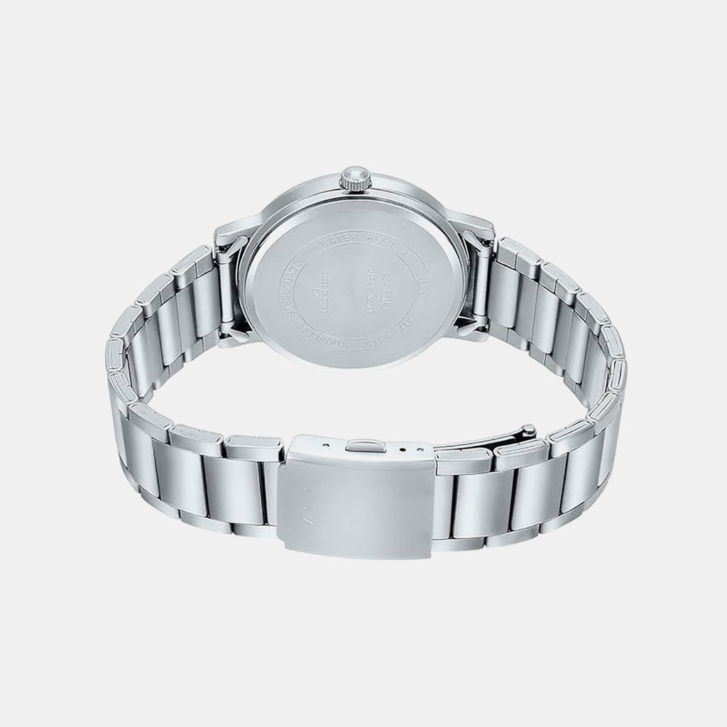 Enticer Men Quartz Grey Dial Analog Stainless Steel Watch A1518