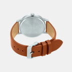 Enticer Men Quartz Brown Dial Analog Leather Watch A1522