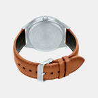 Enticer Men Quartz Black Dial Analog Leather Watch A1532
