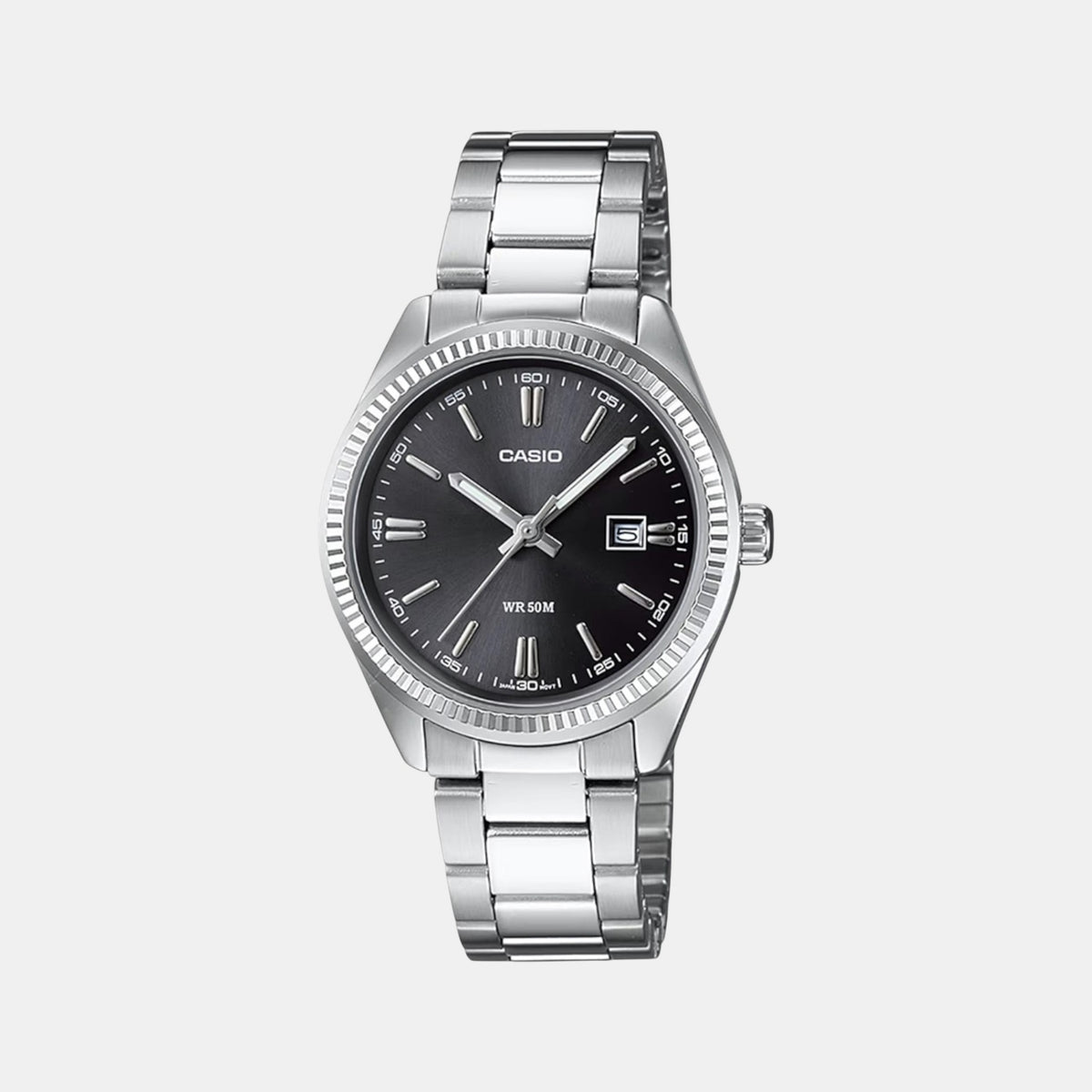 Enticer Women Quartz Black Dial Analog Stainless Steel Watch A1535