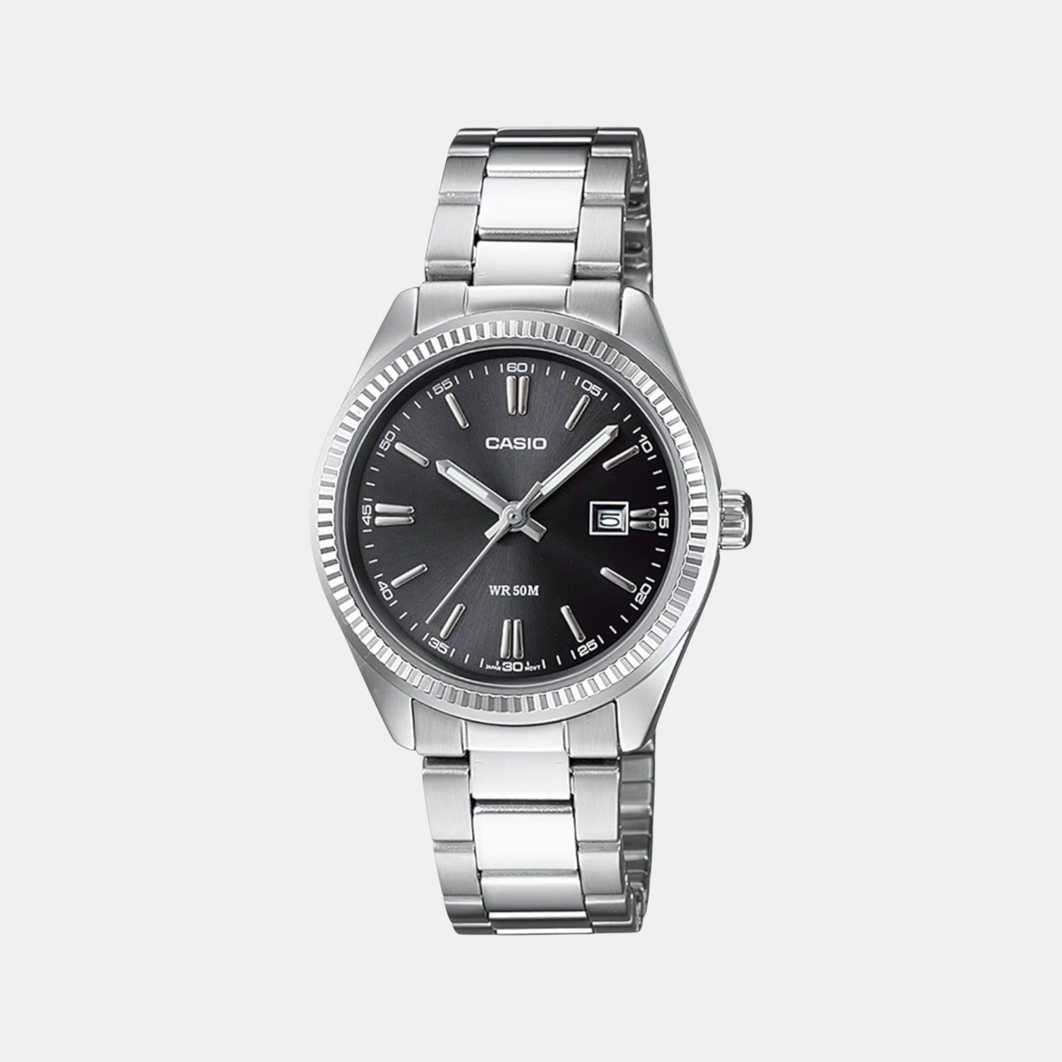 Enticer Women Quartz Black Dial Analog Stainless Steel Watch A1535