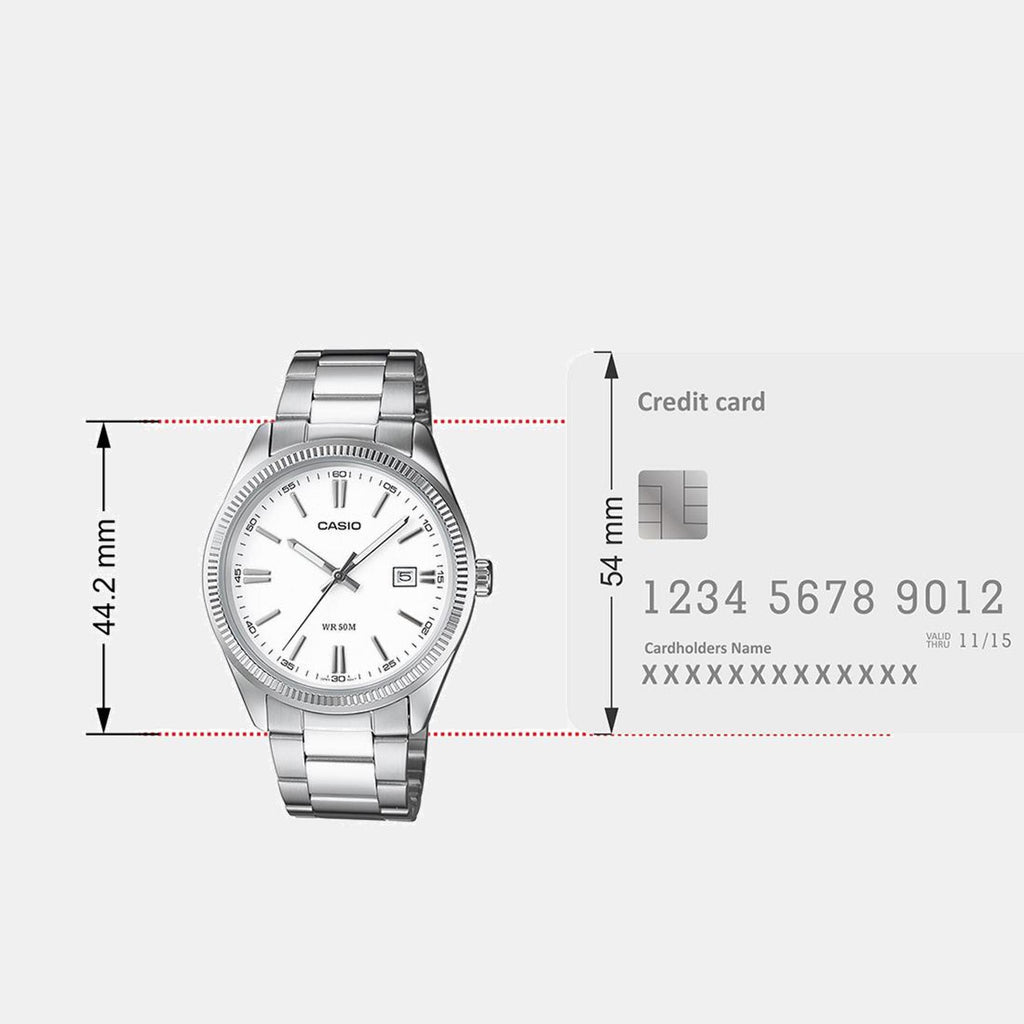 Enticer Men Quartz White Dial Analog Stainless Steel Watch A1539