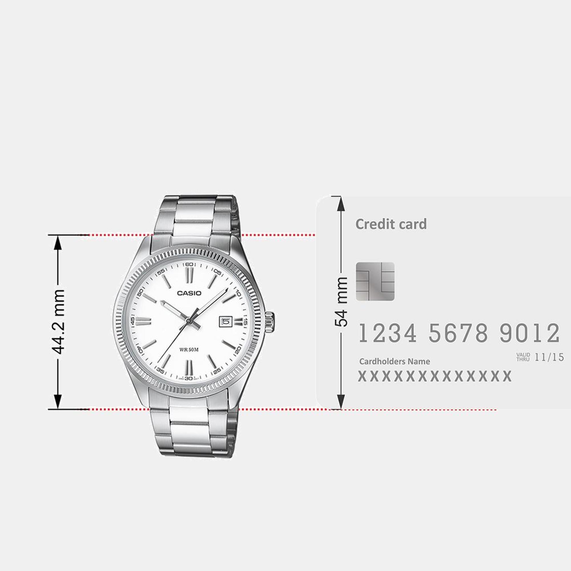 Enticer Men Quartz White Dial Analog Stainless Steel Watch A1539