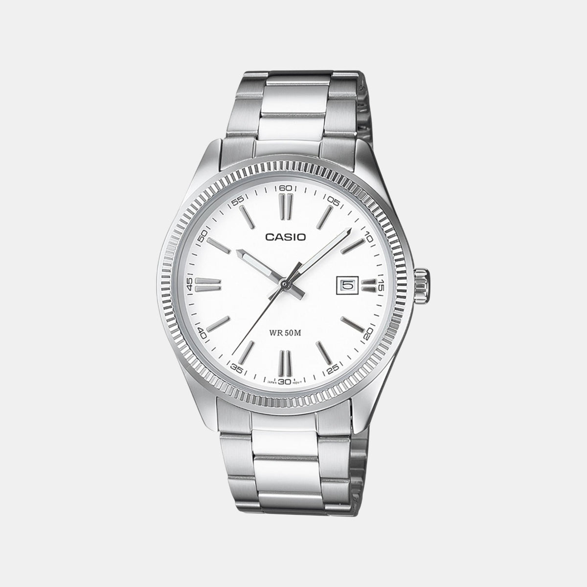 Enticer Men Quartz White Dial Analog Stainless Steel Watch A1539