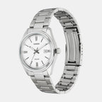 Enticer Men Quartz White Dial Analog Stainless Steel Watch A1539