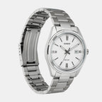 Enticer Men Quartz White Dial Analog Stainless Steel Watch A1539
