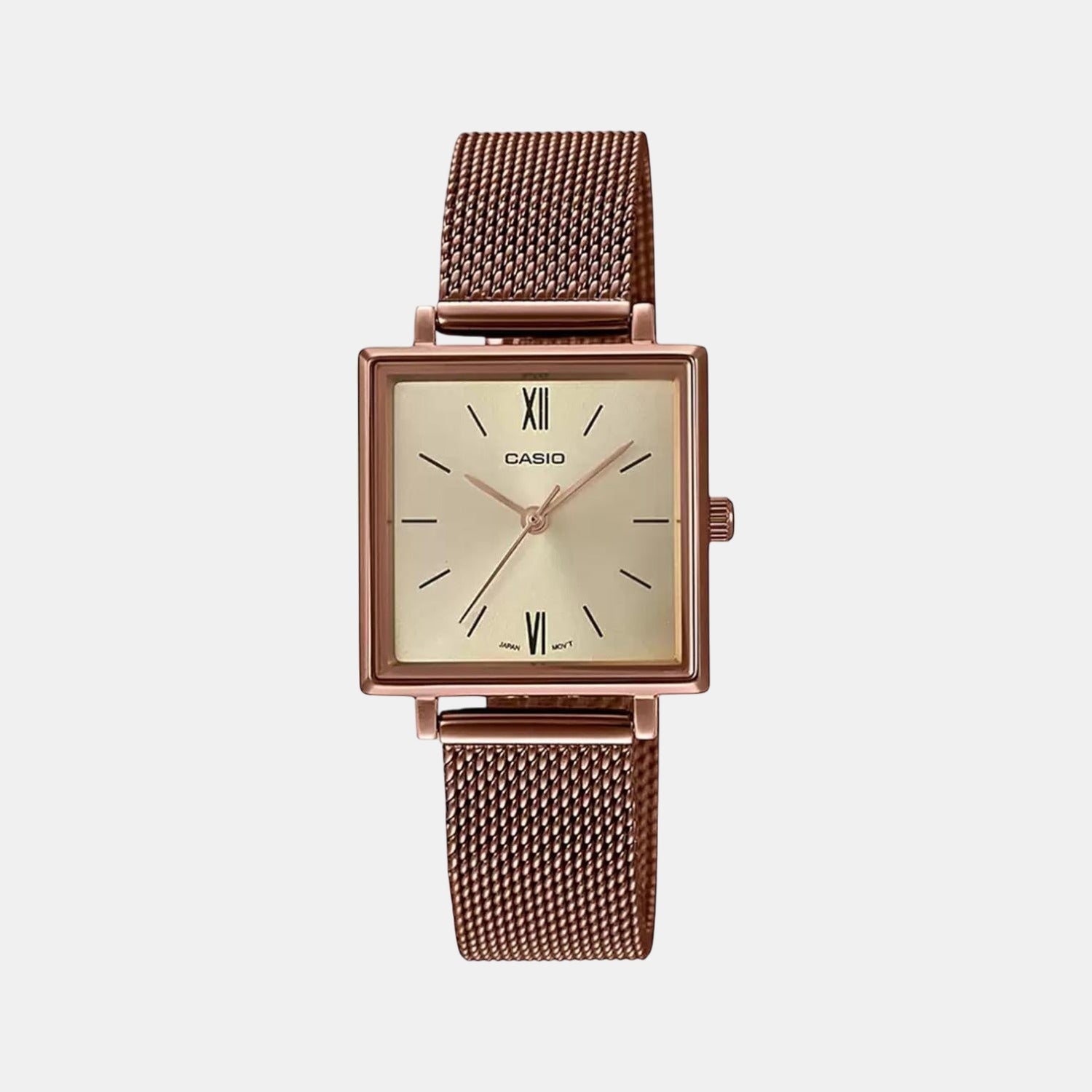 Enticer Women Quartz Rose Gold Dial Analog Stainless Steel Watch A1548